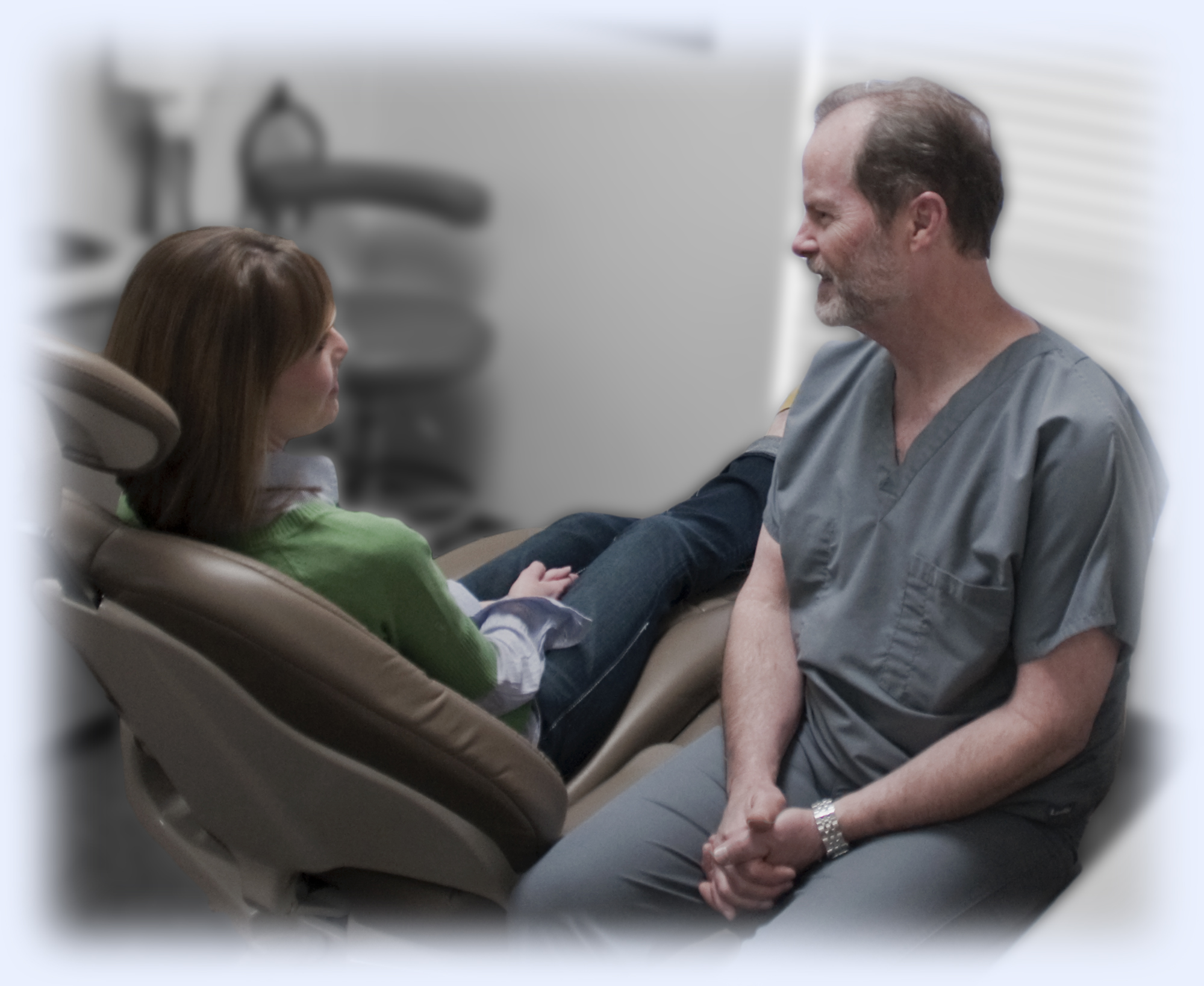 Dr. Howard and patient 